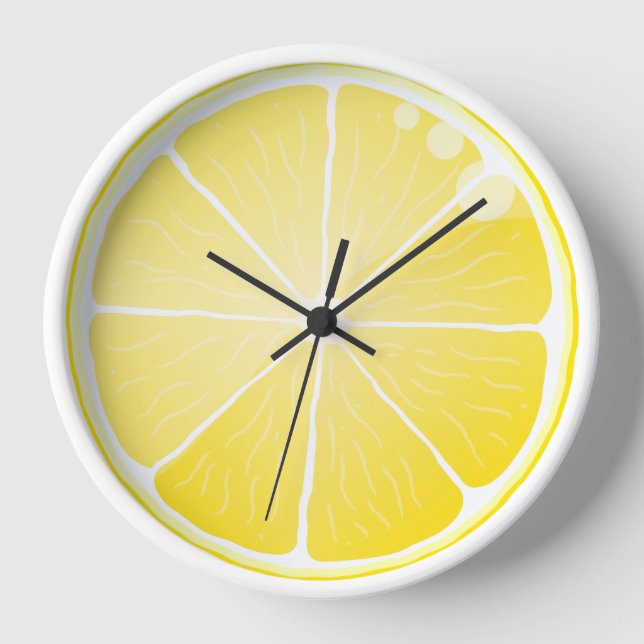 Lemon Slice Wall Clock (Front)