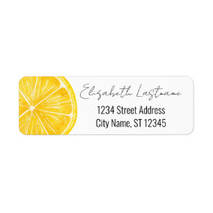 Lemon Slice - Whimsical Return Address Label