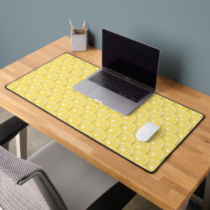 Lemon slices desk mat