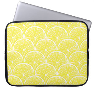 Lemon slices laptop sleeve