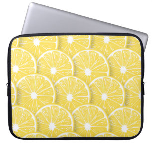 Lemon slices laptop sleeve