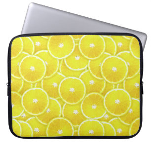 Lemon slices laptop sleeve