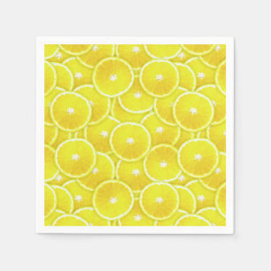 Lemon slices napkin