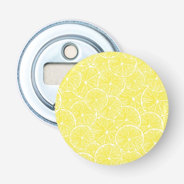 Lemon slices pattern design bottle opener (Front)