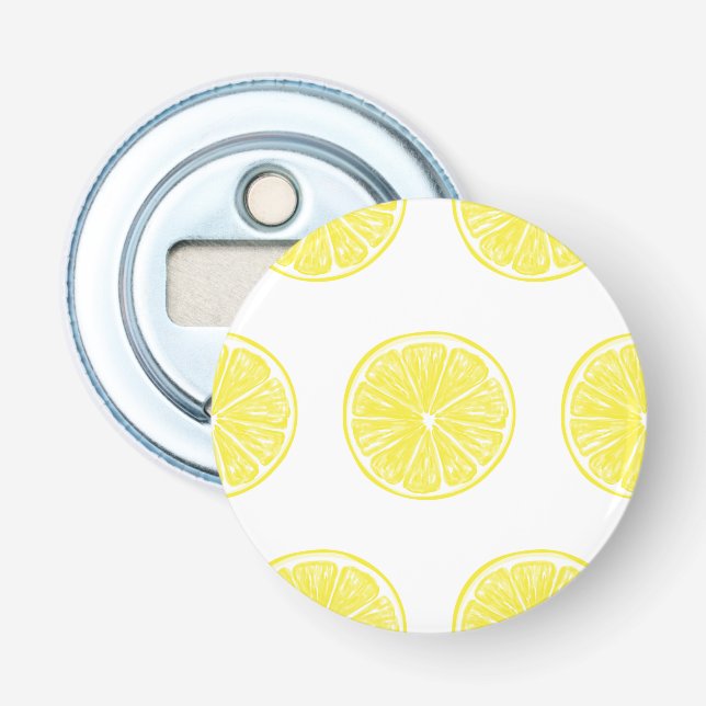 Lemon slices pattern design bottle opener (Front)
