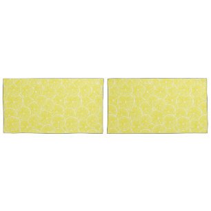 Lemon slices pattern design pillowcase