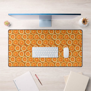 Lemon Slices Pattern Desk Mat