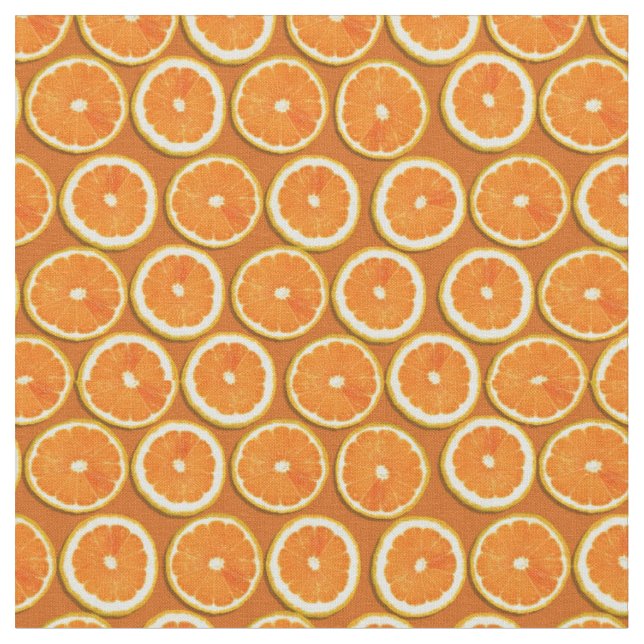 Lemon Slices Pattern Fabric (Close Up)