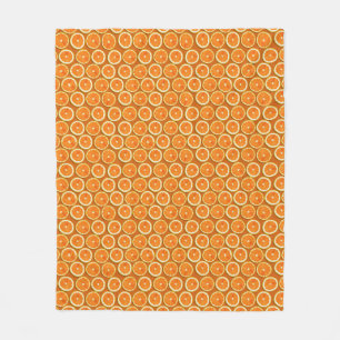 Lemon Slices Pattern Fleece Blanket