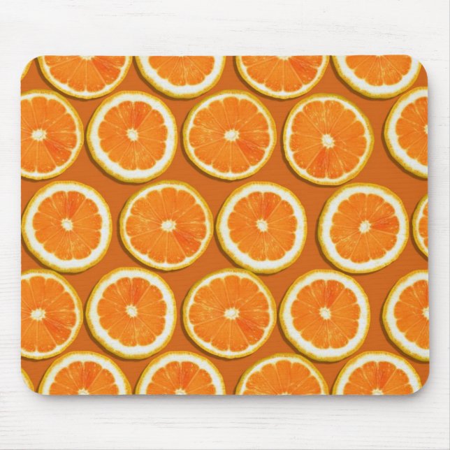 Lemon Slices Pattern Mouse Pad (Front)