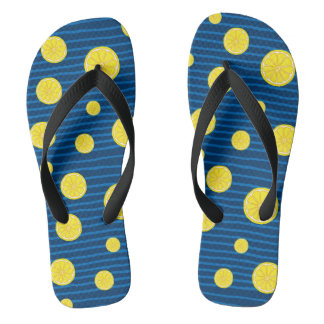Lemon slices pattern thongs