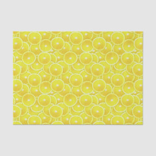 Lemon slices tissue paper