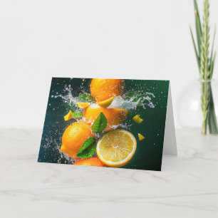Lemon Splash Note Card