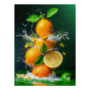 Lemon Splash Poster