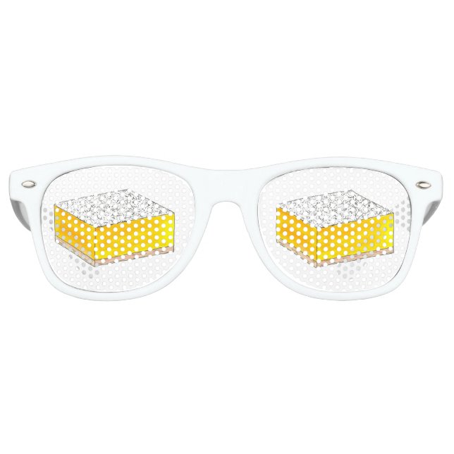 Lemon Square Bar Pastry Dessert Bake Sale Bakery Retro Sunglasses (Front)