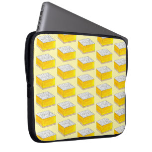 Lemon Square Bar Pastry Dessert Bake Sale Sweets Laptop Sleeve