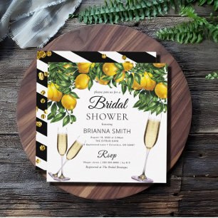 Lemon Square Bridal shower Invitation