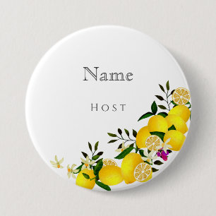 Lemon Squeeze Anniversary Name 7.5 Cm Round Badge