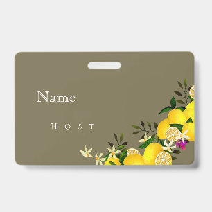 Lemon Squeeze Anniversary Name ID Badge