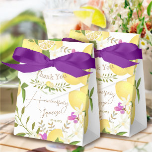 Lemon Squeeze Anniversary Thank You Favour Box