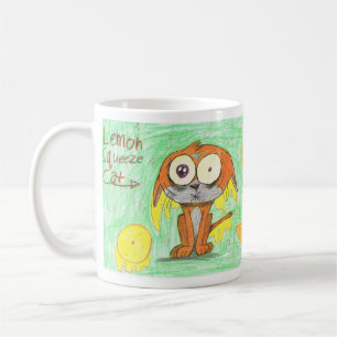 Lemon Squeeze Cat Coffee Mug