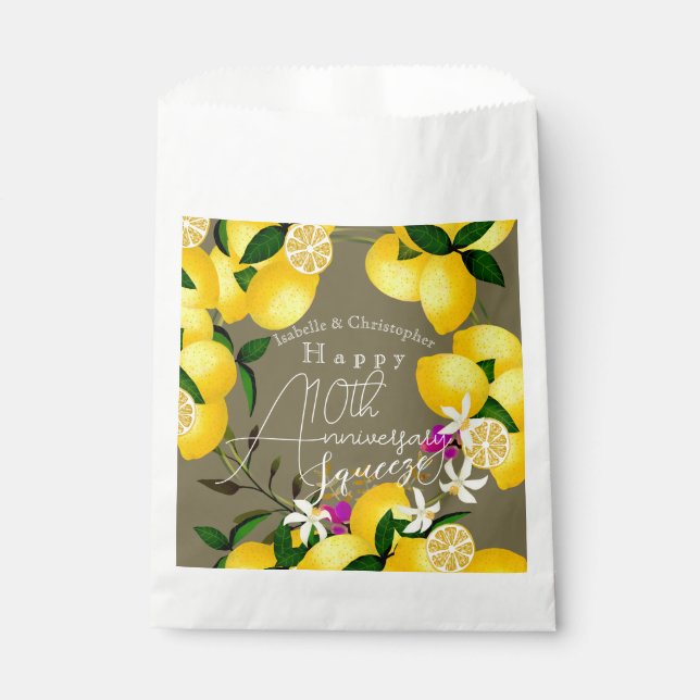 Lemon Squeeze  Favour Bag (Front)