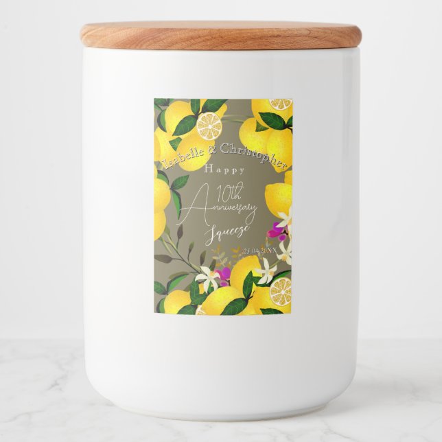Lemon Squeeze  Food Label (Front)