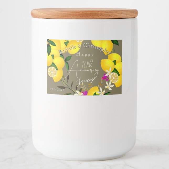 Lemon Squeeze  Food Label (Front)