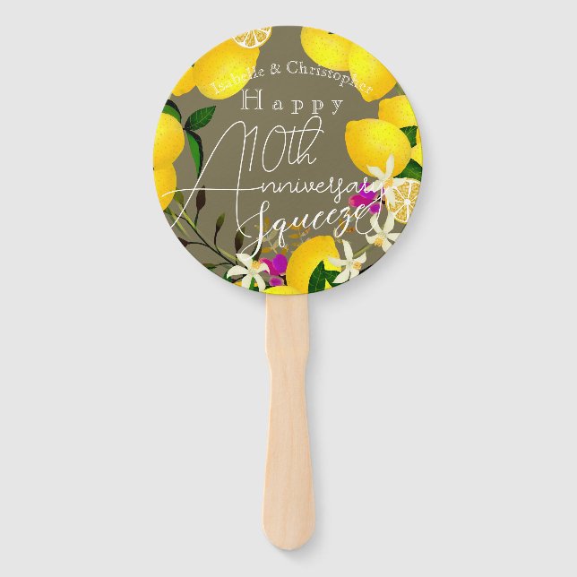 Lemon Squeeze  Hand Fan (Front)