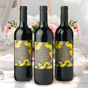 Lemon Squeeze  Wine Label