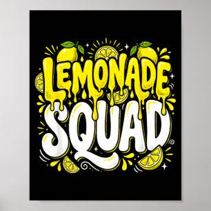 Lemon Stand Crew Matching Lemonade Squad Summer Poster
