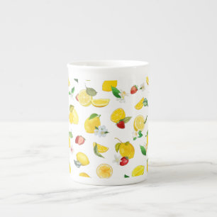 Lemon & Strawberry 2 Bone China Mug