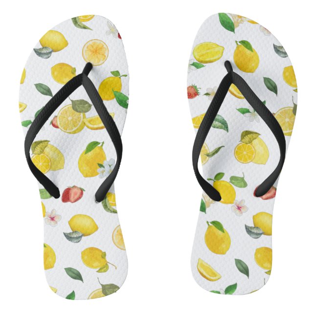 Lemon & Strawberry 2 Thongs (Footbed)