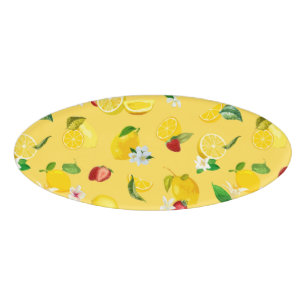 Lemon & Strawberry 3 Name Tag