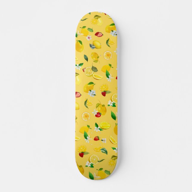 Lemon & Strawberry 3 Skateboard (Front)