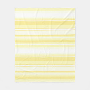 Lemon stripes fleece blanket