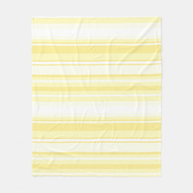 Lemon stripes fleece blanket (Front)