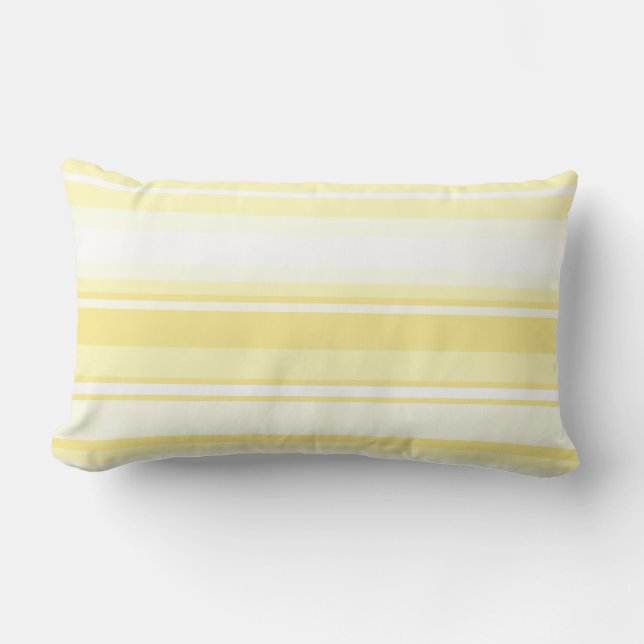 Lemon stripes lumbar cushion (Front)