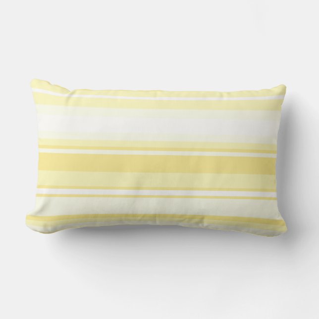 Lemon stripes lumbar cushion (Front)