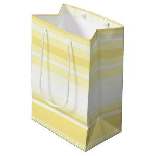 Lemon stripes medium gift bag