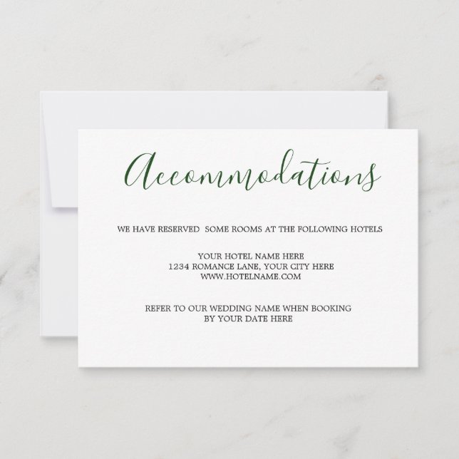Lemon Summer Greenery Elegant  Wedding Enclosure RSVP Card (Front)