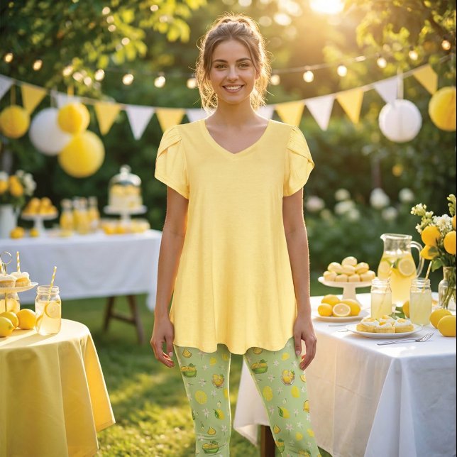 Lemon Summer Pattern Leggings (Creator Uploaded)