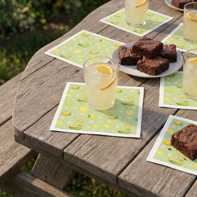 Lemon Summer Pattern Paper Napkin (Creator Uploaded)
