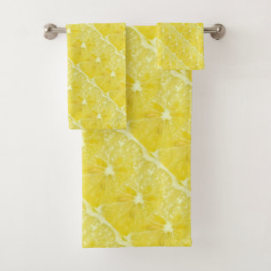 Lemon Sunshine Yellow 4Brett Bath Towel Set