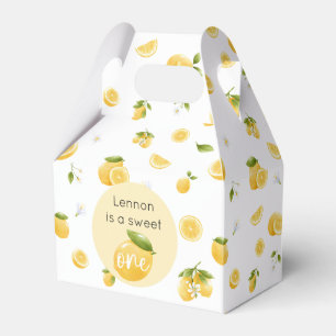 Lemon Sweet One 1st Birthday Favour Box