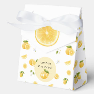 Lemon Sweet One 1st Birthday Favour Box