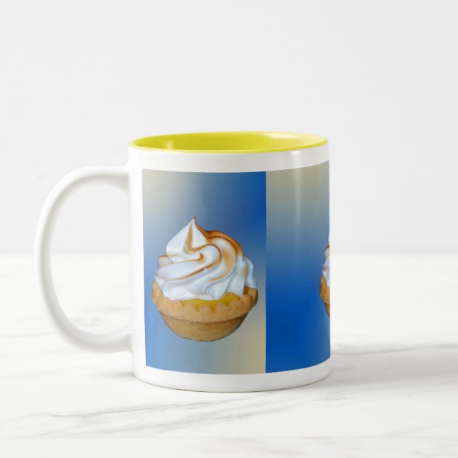 Lemon Tart Tryptich Two-Tone Coffee Mug (Left)