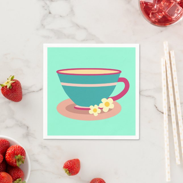 Lemon tea for tea lovers napkin (Insitu)