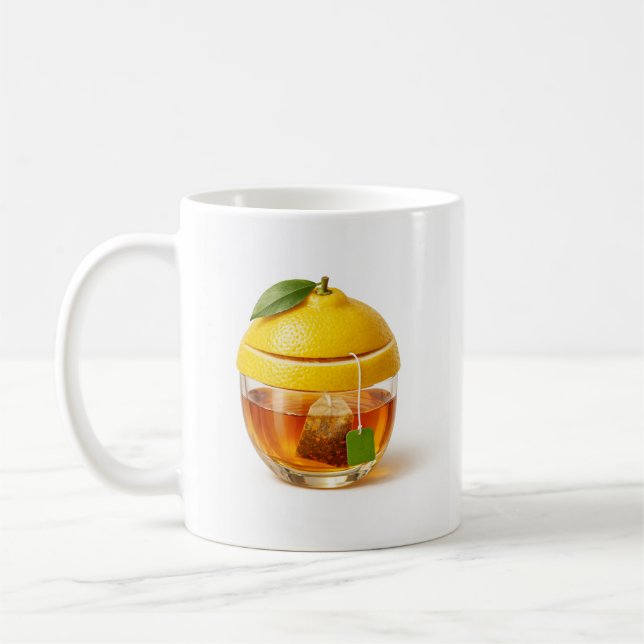 Lemon tea glass Mug - Minimal kitchen design (Left)