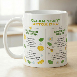 Lemon Tea Reset Duo Morning & Night Recipe Coffee Mug
